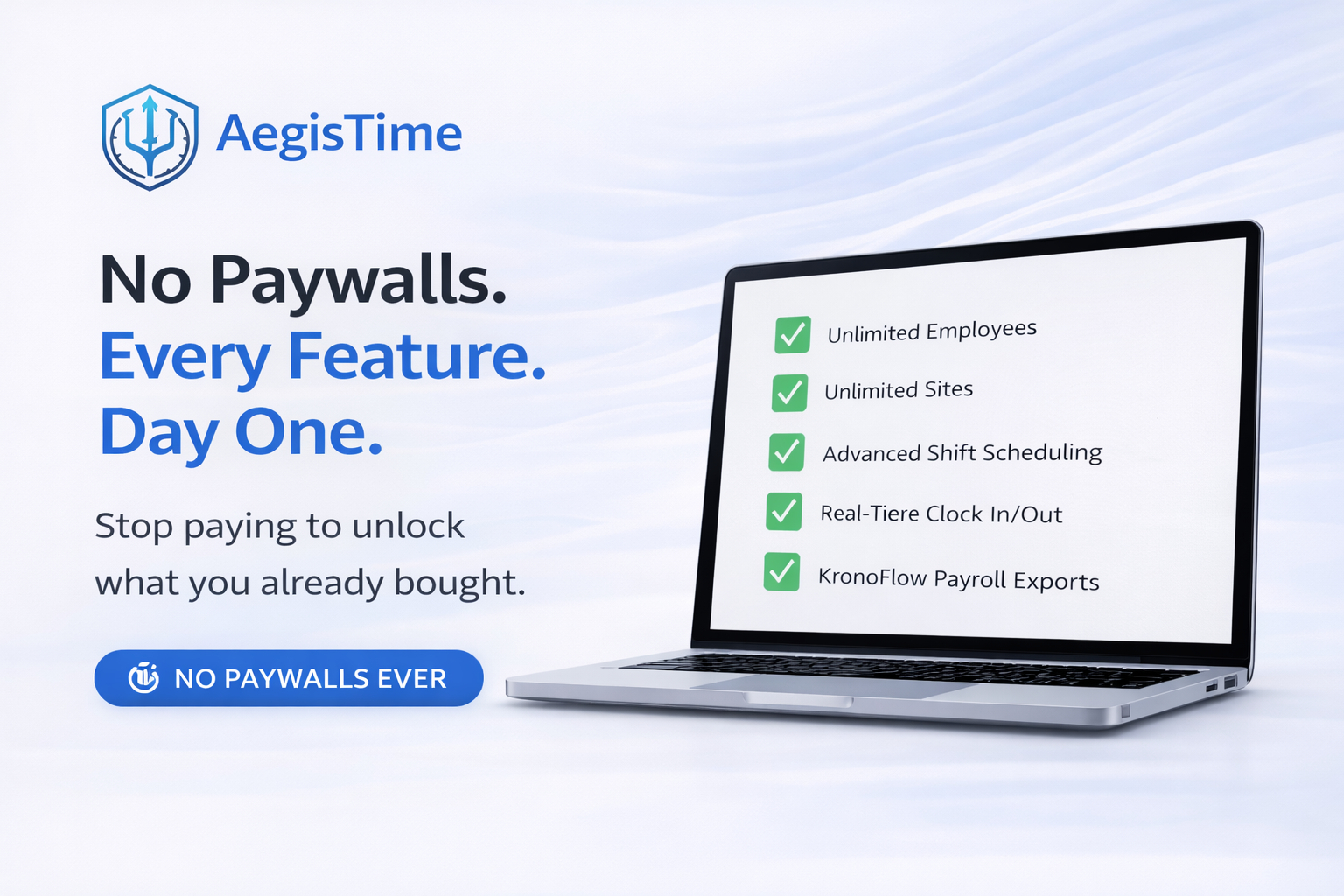 AegisTime Scheduling dashboard preview